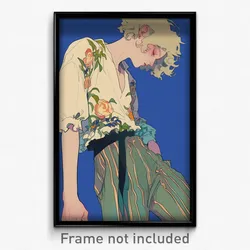 Anime Art Poster - Man Feeling Tension Wearing Flowery Striped Pants (Print)