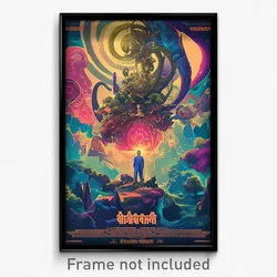 Thai Movie Poster - Esteemed Galaxy (Thailand Psychedelic Art Retro Film Print)