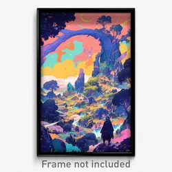 Art Poster - Authentic Shire (Psychedelic Trippy Weird 11x17 Print)