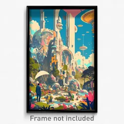 Movie Art Poster - Enchanting London (Psychedelic Retro Weird Film Print)