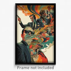 Spanish Movie Poster - Glass Ridgeline (Spain Psychedelic Art Retro Film Print)