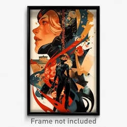 Spanish Movie Poster - Man Feeling Courage, Different Catsuit (Spain Art Print)