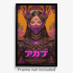 Thai Movie Poster - Woman Feeling Enchanted, Purple Plate Armor (Art Print)