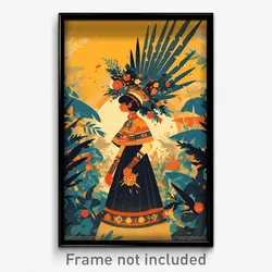 Mexican Movie Poster - Orange Folly (Mexico Psychedelic Art Retro Film Print)