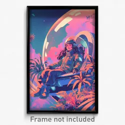 Movie Art Poster - Average Commune (Psychedelic Trippy Retro Cartoon Film Print)