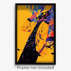 Spanish Movie Poster - Man Feeling Self Compassionate, Modest Yellow Hoodie