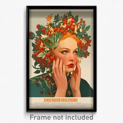 Icelandic Movie Poster - Woman Feeling Woe, Shady Strawberry Hair Ornament