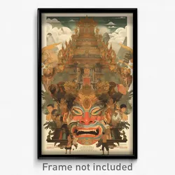 Indonesian Movie Poster - Tan Printer (Indonesia Retro Film Art Print)