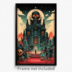 French Movie Poster - Clean Mausoleum (France Psychedelic Art Retro Film Print)