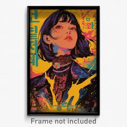 Korean Movie Poster - Girl Feeling Powerless, Zany Yellow Coat (Korea Art Print)