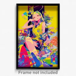 Anime Art Poster - Woman Feeling Amusement, Stupendous Yellow Vest (Print)