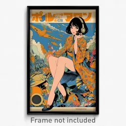 Chinese Movie Poster - Girl Feeling Joy, Fantastic Winged Footwear (Art Print)