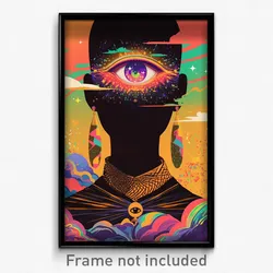 Movie Art Poster - Bronze Vinyl (Psychedelic Trippy Retro Cartoon Film Print)