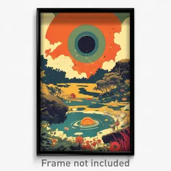 Bollywood Movie Poster - Warm Crater (India Retro Hindi Film Art Print)