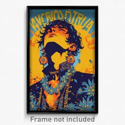 Spanish Movie Poster - Boy Feeling Bewildered, Flashy Flower Necklace (Print)