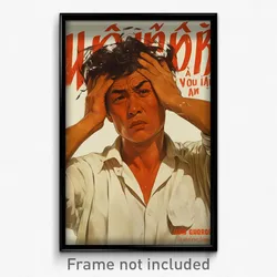 Vietnamese Movie Poster - Man Feeling Rash, Ragged Taut Clothes (Art Print)