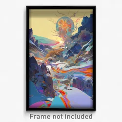 Art Poster - Extra Large Gorge (Psychedelic Trippy Weird 11x17 Print)