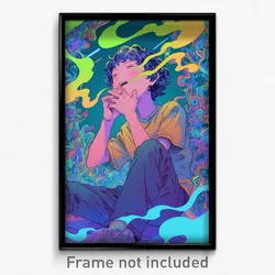 Movie Art Poster - Boy Feeling Pleased, Zany Cropped Shirt (Retro Film Print)