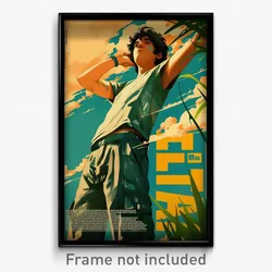 Brazilian Movie Poster - Boy Feeling Agitation, Well Worn Grey Pants (Art Print)