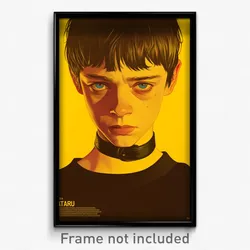 Icelandic Movie Poster - Boy Feeling Negative, Fresh Yellow Choker (Art Print)