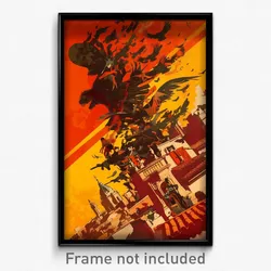 Spanish Movie Poster - Red Book (Spain Psychedelic Trippy Art Retro Film Print)