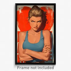 Movie Art Poster - Woman Feeling Hatred, Humble Blue Tank Top (Retro Film Print)