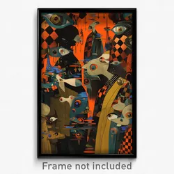 Art Poster - Acclaimed Bazaar (Psychedelic Trippy Weird 11x17 Print)