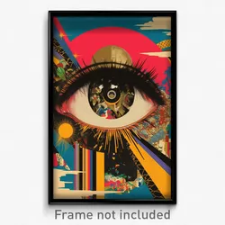 Brazilian Movie Poster - Flashy Wharf (Brazil Psychedelic Art Retro Film Print)