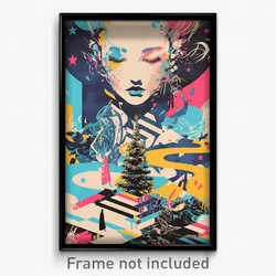Movie Art Poster - Villainous Academy (Psychedelic Retro Weird Film Print)