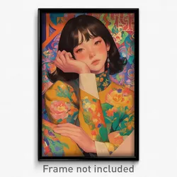 Vietnamese Movie Poster - Woman Feeling Bored, Made Up Lace (Vietnam Art Print)