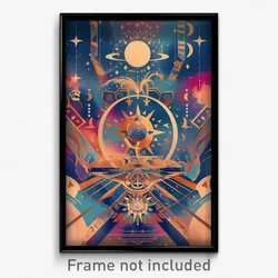Hebrew Movie Poster - Frozen Sun And Moon (Israel Retro Film Art Print)