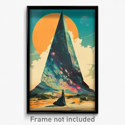 Movie Art Poster - Cold Tepee (Psychedelic Trippy Retro Cartoon Film Print)