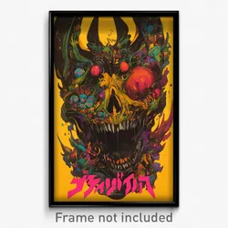 Thai Movie Poster - Uneven Head (Thailand Psychedelic Art Retro Film Print)