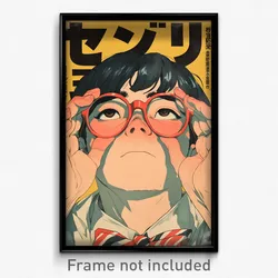 Korean Movie Poster - Man Feeling Disheartened, Classic Striped Bow (Art Print)
