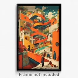 Spanish Movie Poster - Jaw Dropping Mexican Architecture (Spain Film Art Print)