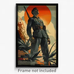 Spanish Movie Poster - Man Feeling Determined, Rich Moon Ornament (Art Print)