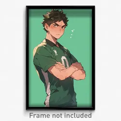 Anime Art Poster - Man Feeling Angry Wearing Awesome Soccer Uniform (Print)