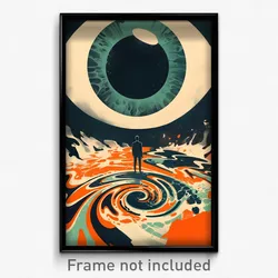 Brazilian Movie Poster - Empty Lancet (Brazil Psychedelic Art Retro Film Print)