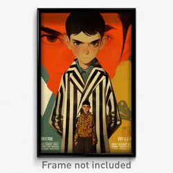 Mexican Movie Poster - Boy Feeling Contempt, Agile Striped Jacket (Art Print)