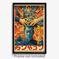 Chinese Movie Poster - Man Feeling Indignant, Handsome Blue Capelet (Art Print)