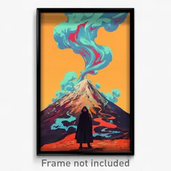Icelandic Movie Poster - Modest Ridgeline (Iceland Retro Film Art Print)