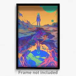 Art Poster - Dirty Mars (Psychedelic Trippy Weird 11x17 Cartoon Print)