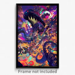 Art Poster - Monstrous Chest (Psychedelic Trippy Weird 11x17 Print)