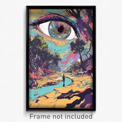 Art Poster - Unknown Trail (Psychedelic Trippy Weird 11x17 Print)