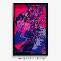 Anime Art Poster - Man Feeling Undermined Wearing Gray Bow (Print)