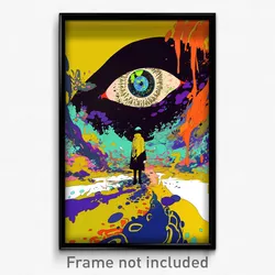 Art Poster - Wide Spike (Psychedelic Trippy Weird 11x17 Cartoon Print)