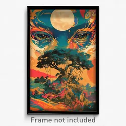 Brazilian Movie Poster - Lovely Cay (Brazil Psychedelic Art Retro Film Print)