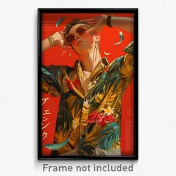 Chinese Movie Poster - Boy Feeling Dumbstruck, Stylish Feather Earrings (Print)