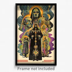 German Movie Poster - Deadly Abbey (Germany Psychedelic Art Retro Film Print)