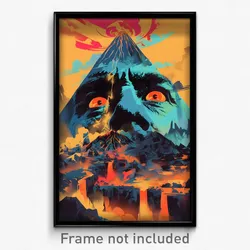 Mexican Movie Poster - Unimaginable Volcano (Mexico Retro Film Art Print)